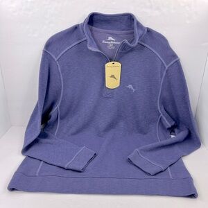 TOMMY BAHAMA SWEATER, SMALL, “COSTAL VIOLET” COLOR, SMALL 85% COTTON 15% TENCEL